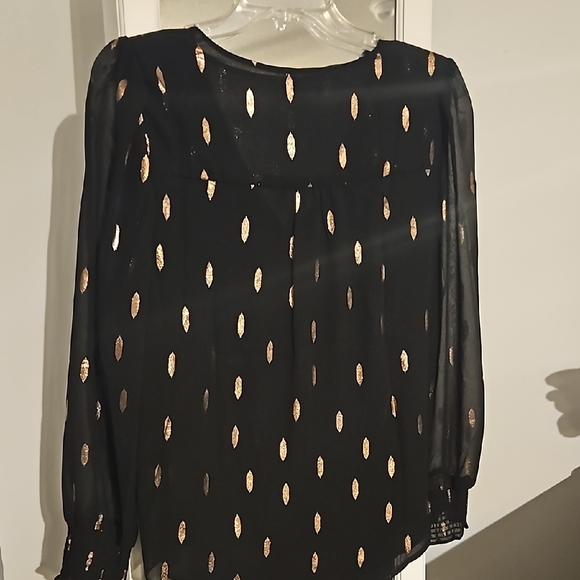 STATE Black Boxy Long Sleeve Blouse - Picture 3 of 4